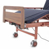 Кровать для лежачих больных электрическая MED-MOS DB-7 ЛДСП (коричневый) с матрасом